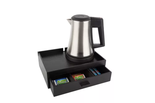 Btray Smart podnos + Star rýchlovarná kanvica, 0,5 l + 2 biele šálky – súprava