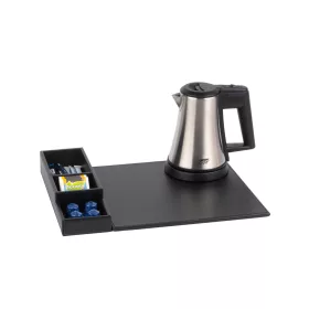   Btray Snap podnos + Star rýchlovarná kanvica, 0,5 l + 2 biele šálky – súprava
