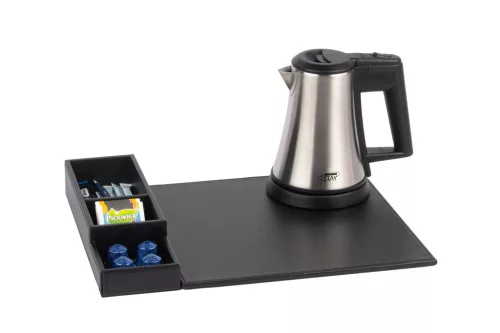 Btray Snap podnos + Star rýchlovarná kanvica, 0,5 l + 2 biele šálky – súprava