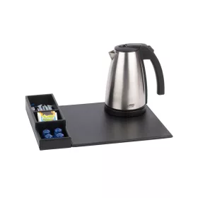   Btray Snap podnos + Style rýchlovarná kanvica, 1 l + 2 biele šálky – súprava