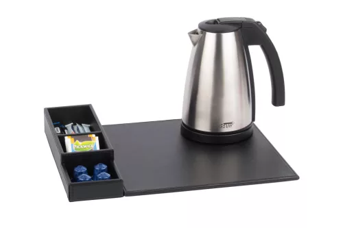 Btray Snap podnos + Style rýchlovarná kanvica, 1 l + 2 biele šálky – súprava