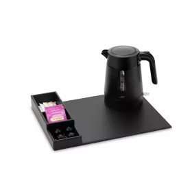   Btray Snap podnos + Salsa rýchlovarná kanvica, 1 l, čierna – súprava