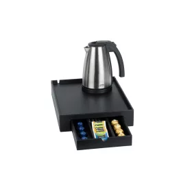   Btray Space podnos + Style rýchlovarná kanvica, 1 l + 2 biele šálky – súprava