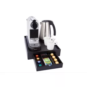   Btray Space podnos + Style rýchlovarná kanvica, 1 l + 2 biele šálky – súprava