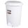 Planet Pedálový kôš, plastový, LUXURY biely, s vyberateľným košíkom, 12L NO3