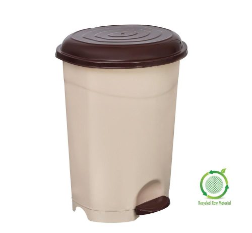 Planet Pedal kôš, plastový, ECO hnedý s vyberateľným košíkom, 12L NO3