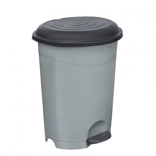 Planet pedálový kôš, plastový, ECO antracit, s vyberateľným košíkom, 50L