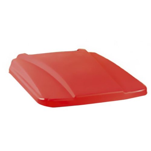 Nádoba na zber odpadu Planet Selective, plast, pedálová, červená, 70L, veko