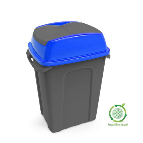 Planet Hippo Tipper Kôš na triedený odpad, plast, antracit/modrý, 25L