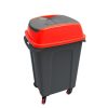 Planet Hippo Tipper Kôš na triedený odpad, plast, antracit/červený, 70L