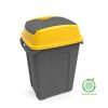 Planet Hippo Tipper Nádoba na selektívny zber odpadu, plast, antracit/žltá, 70L