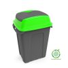 Planet Hippo Tipper Kôš na triedený odpad, plast, antracit/zelený, 70L