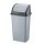 Odpadkový kôš Planet s výklopným vekom, plast, sivý/antracit, 70 l